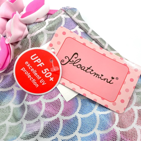 NWT Floatimini Ombré Mermaid One Piece Swimsuit in Pink 4 - Picture 9 of 10